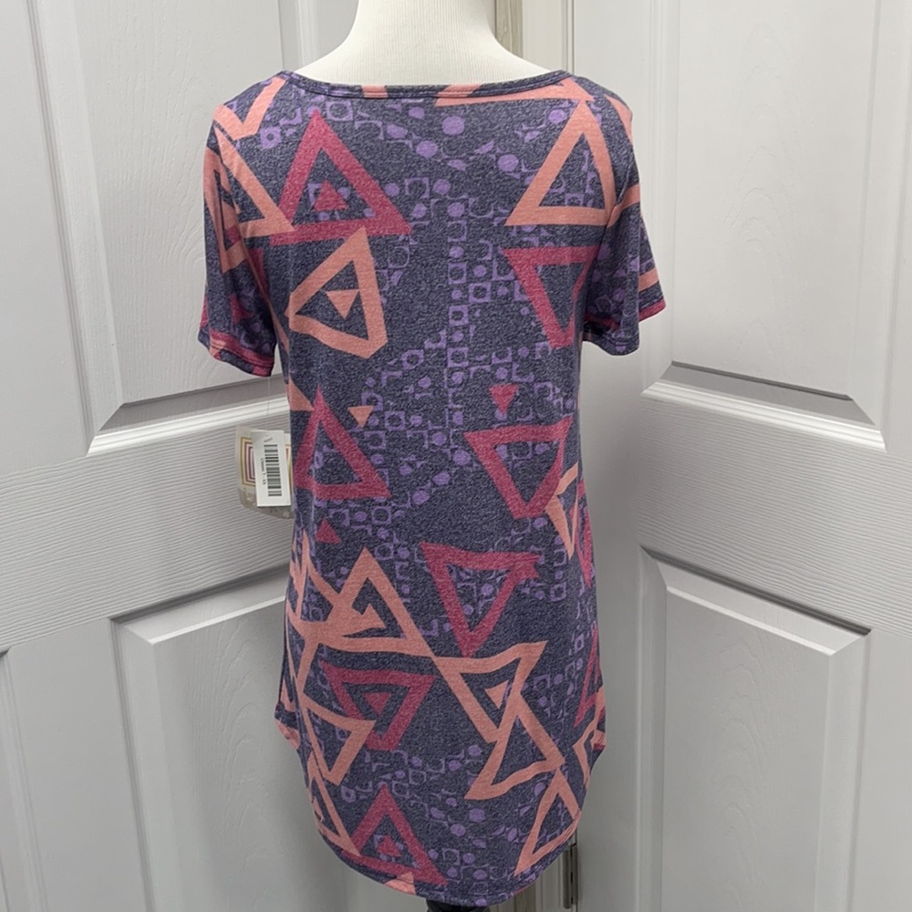 LuLaRoe New XS Geometric Classic T-Shirt NWT - Picture 4 of 8